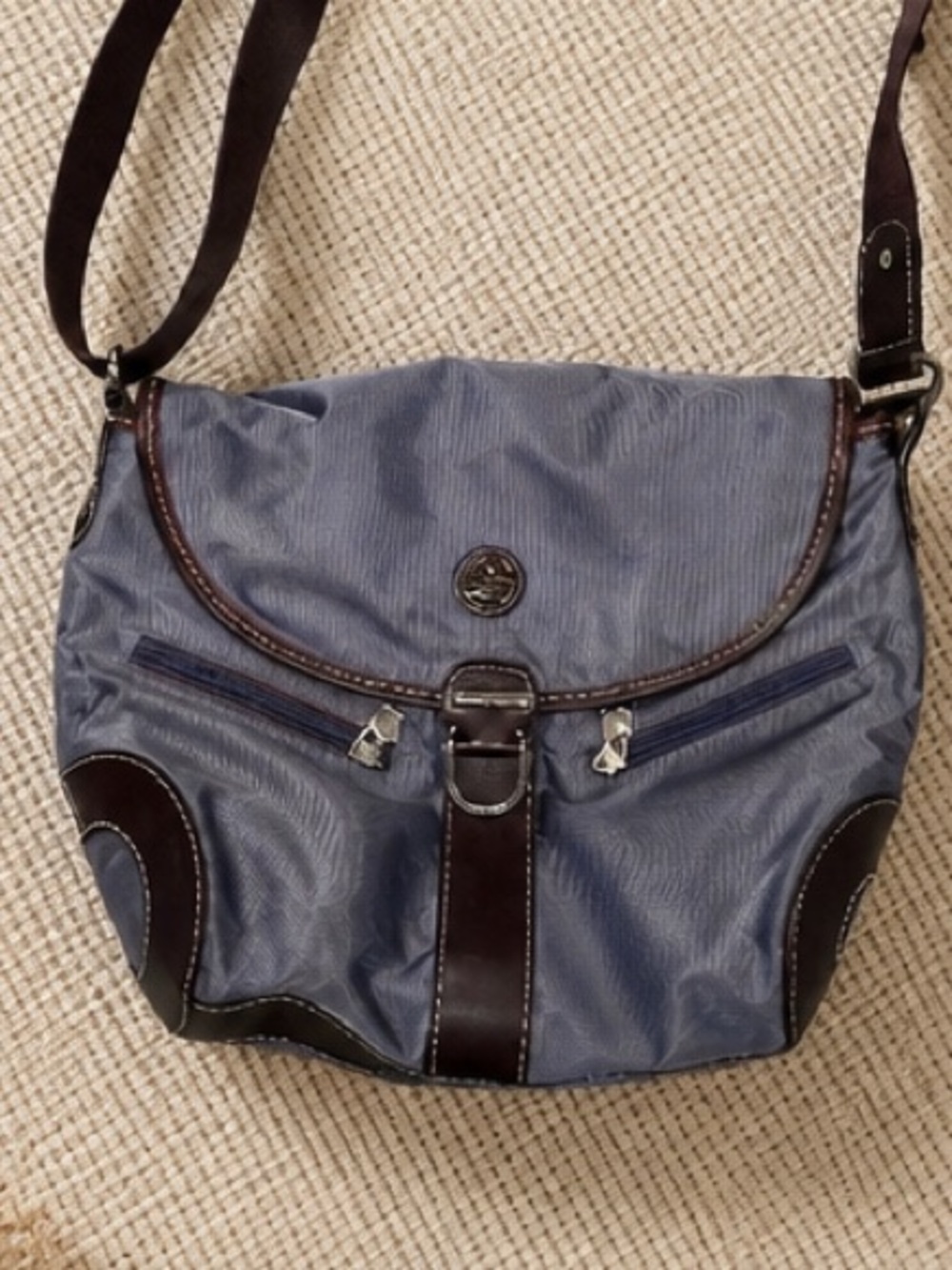 Lancel Paris  Blue/purple Crossbody Bag